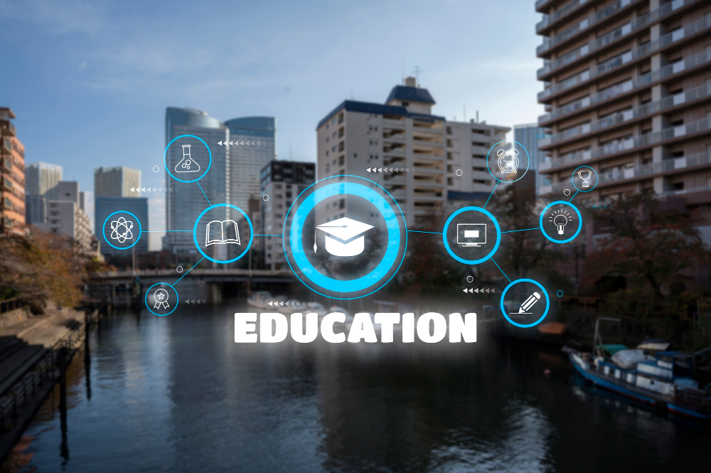 University campus for academic management